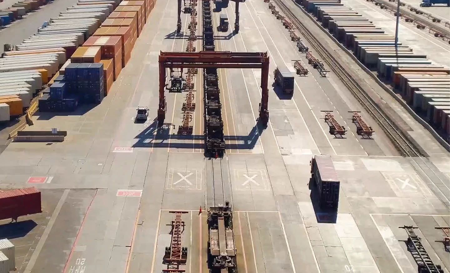 BNSF yard aerial view